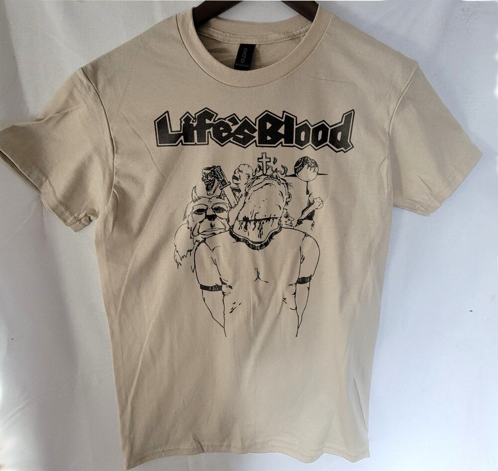 Lifesblood band t shirt Size Small Cream
